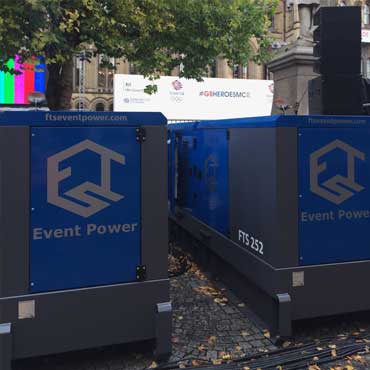 FTS Event Power generators on site